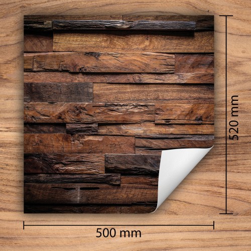 Mata ochronna na kuchenkę indukcyjną 50x52 cm - Mata antypoślizgowa na blat - Płyta ochronna zwijana - Dekoracja do kuchni - Więcej miejsca - Drewno Brązowa