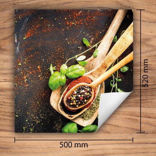 Mata ochronna na kuchenkę indukcyjną 50x52 cm - Mata antypoślizgowa na blat - Płyta ochronna zwijana - Dekoracja do kuchni - Więcej miejsca - Przyprawy kuchenne