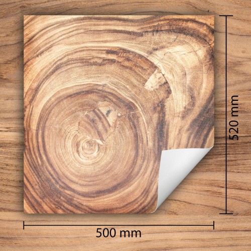 Mata ochronna na kuchenkę indukcyjną 50x52 cm - Mata antypoślizgowa na blat - Płyta ochronna zwijana - Dekoracja do kuchni - Więcej miejsca - Drewno Brązowa