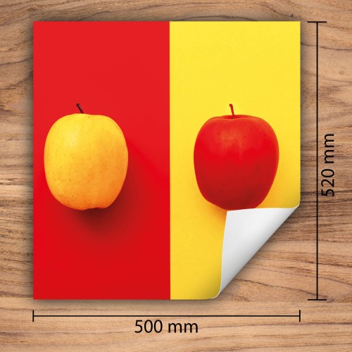 Mata ochronna na kuchenkę indukcyjną 50x52 cm - Mata antypoślizgowa na blat - Płyta ochronna zwijana - Dekoracja do kuchni - Więcej miejsca - Jabłka Kolor