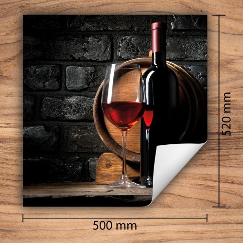 Mata ochronna na kuchenkę indukcyjną 50x52 cm - Mata antypoślizgowa na blat - Płyta ochronna zwijana - Dekoracja do kuchni - Więcej miejsca - Czarna wino