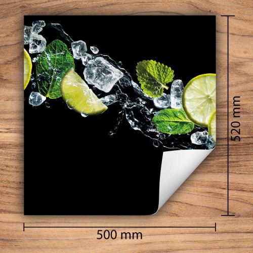 Mata ochronna na kuchenkę indukcyjną 50x52 cm - Mata antypoślizgowa na blat - Płyta ochronna zwijana - Dekoracja do kuchni - Więcej miejsca - Czarna