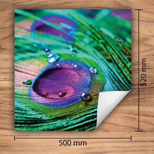 Mata ochronna na kuchenkę indukcyjną 50x52 cm - Mata antypoślizgowa na blat - Płyta ochronna zwijana - Dekoracja do kuchni - Więcej miejsca - Kolorowa Paw