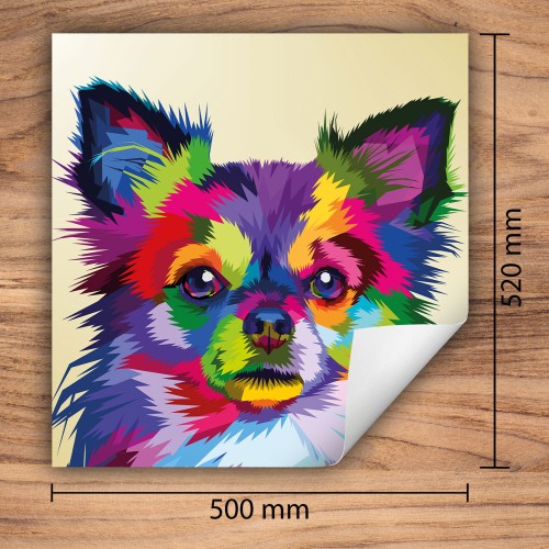 Mata ochronna na kuchenkę indukcyjną 50x52 cm - Mata antypoślizgowa na blat - Płyta ochronna zwijana - Dekoracja do kuchni - Więcej miejsca - Kolorowa pies
