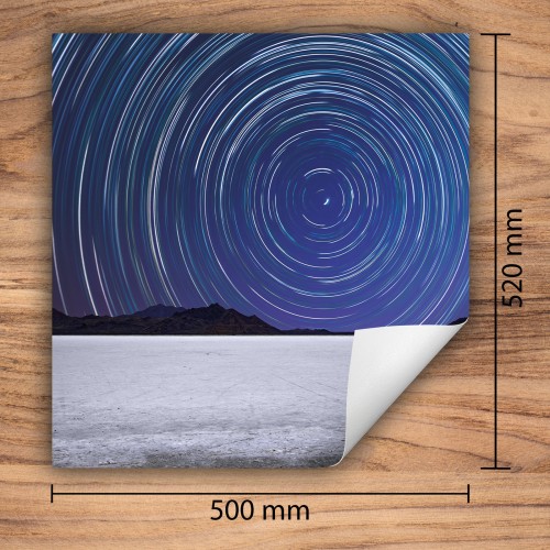 Mata ochronna na kuchenkę indukcyjną 50x52 cm - Mata antypoślizgowa na blat - Płyta ochronna zwijana - Dekoracja do kuchni - Więcej miejsca - Niebieska noc