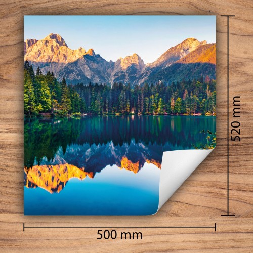 Mata ochronna na kuchenkę indukcyjną 50x52 cm - Mata antypoślizgowa na blat - Płyta ochronna zwijana - Dekoracja do kuchni - Więcej miejsca - Góry Krajobraz