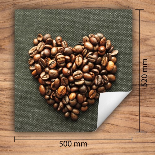 Mata ochronna na kuchenkę indukcyjną 50x52 cm - Mata antypoślizgowa na blat - Płyta ochronna zwijana - Dekoracja do kuchni - Więcej miejsca - Kawa Brązowa