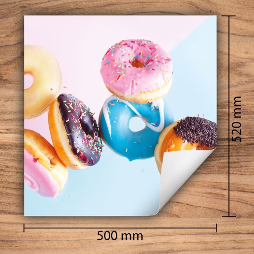 Mata ochronna na kuchenkę indukcyjną 50x52 cm - Mata antypoślizgowa na blat - Płyta ochronna zwijana - Dekoracja do kuchni - Więcej miejsca - Kolorowa słodycze