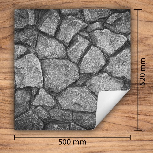 Mata ochronna na kuchenkę indukcyjną 50x52 cm - Mata antypoślizgowa na blat - Płyta ochronna zwijana - Dekoracja do kuchni - Więcej miejsca - Skała Szara