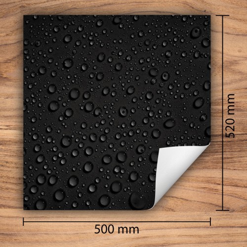 Mata ochronna na kuchenkę indukcyjną 50x52 cm - Mata antypoślizgowa na blat - Płyta ochronna zwijana - Dekoracja do kuchni - Więcej miejsca - Krople