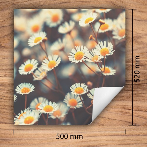 Mata ochronna na kuchenkę indukcyjną 50x52 cm - Mata antypoślizgowa na blat - Płyta ochronna zwijana - Dekoracja do kuchni - Więcej miejsca - Kwiaty Pomarańcz