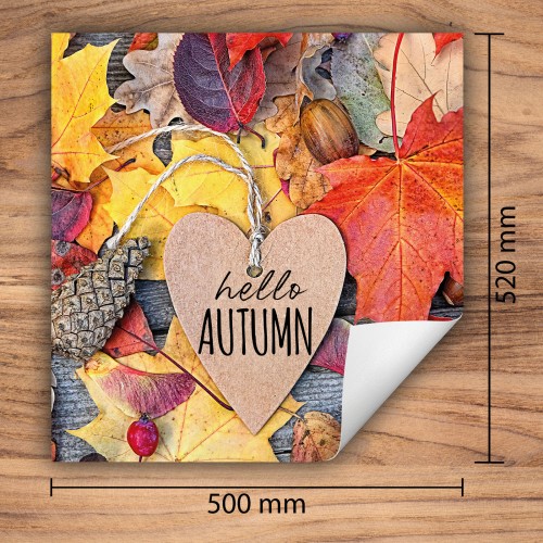 Mata ochronna na kuchenkę indukcyjną 50x52 cm - Mata antypoślizgowa na blat - Płyta ochronna zwijana - Dekoracja do kuchni - Więcej miejsca - Kolorowa jesień