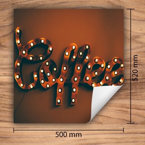 Mata ochronna na kuchenkę indukcyjną 50x52 cm - Mata antypoślizgowa na blat - Płyta ochronna zwijana - Dekoracja do kuchni - Więcej miejsca - Kawa brązowa
