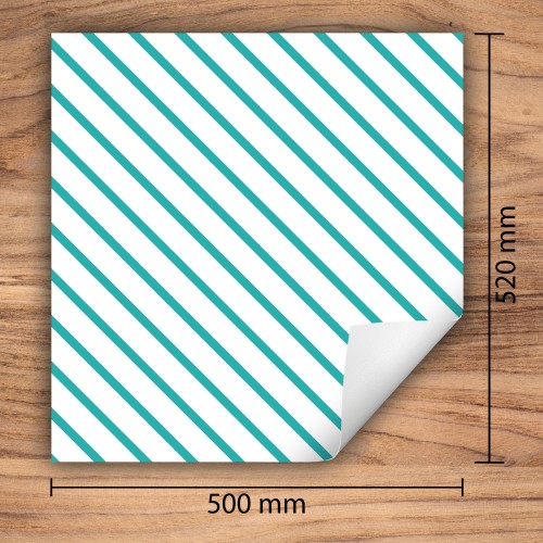 Mata ochronna na kuchenkę indukcyjną 50x52 cm - Mata antypoślizgowa na blat - Płyta ochronna zwijana - Dekoracja do kuchni - Więcej miejsca - Paski