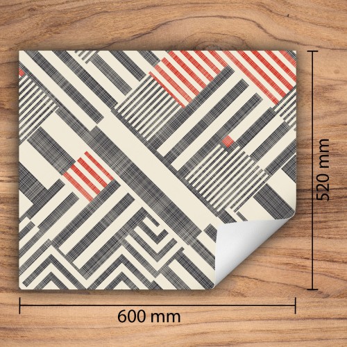 Mata ochronna na kuchenkę indukcyjną 60x52 cm - Mata antypoślizgowa na blat - Płyta ochronna zwijana - Dekoracja do kuchni - Więcej miejsca - Wzór