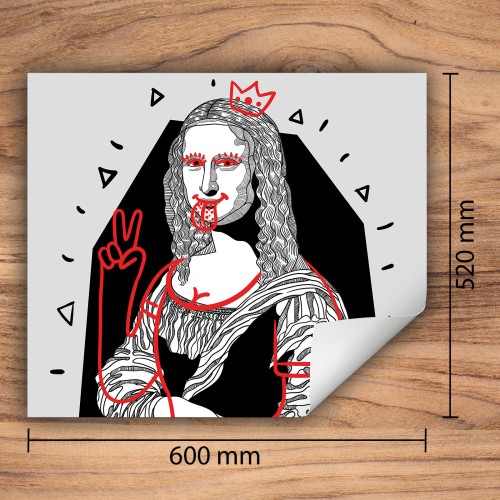 Mata ochronna na kuchenkę indukcyjną 60x52 cm - Mata antypoślizgowa na blat - Płyta ochronna zwijana - Dekoracja do kuchni - Więcej miejsca - Obraz Pop Art.
