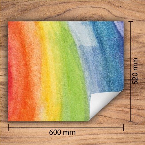 Mata ochronna na kuchenkę indukcyjną 60x52 cm - Mata antypoślizgowa na blat - Płyta ochronna zwijana - Dekoracja do kuchni - Więcej miejsca - Wzór Kolorowa