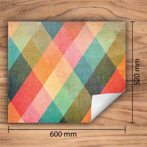 Mata ochronna na kuchenkę indukcyjną 60x52 cm - Mata antypoślizgowa na blat - Płyta ochronna zwijana - Dekoracja do kuchni - Więcej miejsca - Kolorowa wzór