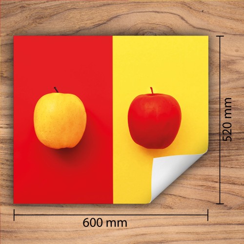 Mata ochronna na kuchenkę indukcyjną 60x52 cm - Mata antypoślizgowa na blat - Płyta ochronna zwijana - Dekoracja do kuchni - Więcej miejsca - Jabłka Kolor