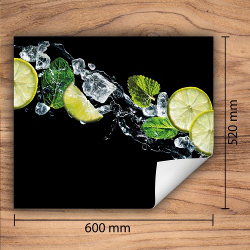 Mata ochronna na kuchenkę indukcyjną 60x52 cm - Mata antypoślizgowa na blat - Płyta ochronna zwijana - Dekoracja do kuchni - Więcej miejsca - Czarna
