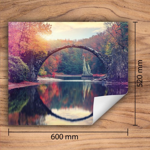 Mata ochronna na kuchenkę indukcyjną 60x52 cm - Mata antypoślizgowa na blat - Płyta ochronna zwijana - Dekoracja do kuchni - Więcej miejsca - Krajobraz Niebo
