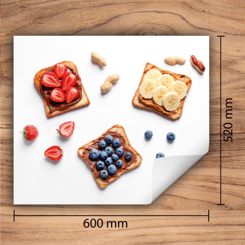 Mata ochronna na kuchenkę indukcyjną 60x52 cm - Mata antypoślizgowa na blat - Płyta ochronna zwijana - Dekoracja do kuchni - Więcej miejsca - Biała jedzenie