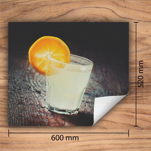 Mata ochronna na kuchenkę indukcyjną 60x52 cm - Mata antypoślizgowa na blat - Płyta ochronna zwijana - Dekoracja do kuchni - Więcej miejsca - Drinki Drewno