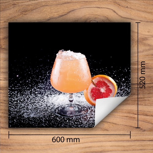 Mata ochronna na kuchenkę indukcyjną 60x52 cm - Mata antypoślizgowa na blat - Płyta ochronna zwijana - Dekoracja do kuchni - Więcej miejsca - Czarna napój