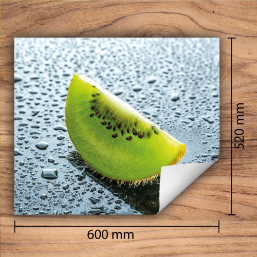 Mata ochronna na kuchenkę indukcyjną 60x52 cm - Mata antypoślizgowa na blat - Płyta ochronna zwijana - Dekoracja do kuchni - Więcej miejsca - Kiwi Zielona
