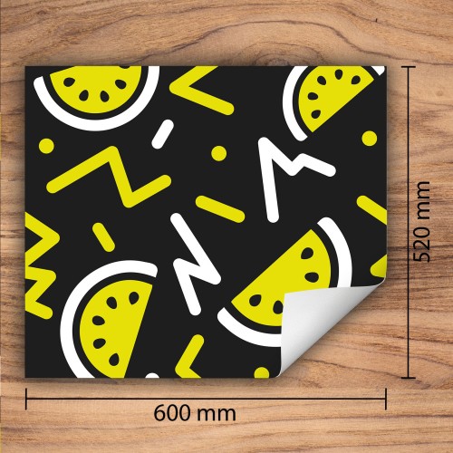 Mata ochronna na kuchenkę indukcyjną 60x52 cm - Mata antypoślizgowa na blat - Płyta ochronna zwijana - Dekoracja do kuchni - Więcej miejsca - Wzór