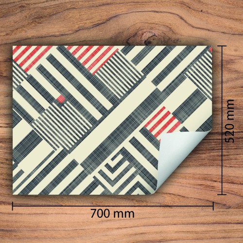 Mata ochronna na kuchenkę indukcyjną 70x52 cm - Mata antypoślizgowa na blat - Płyta ochronna zwijana - Dekoracja do kuchni - Więcej miejsca - Wzór