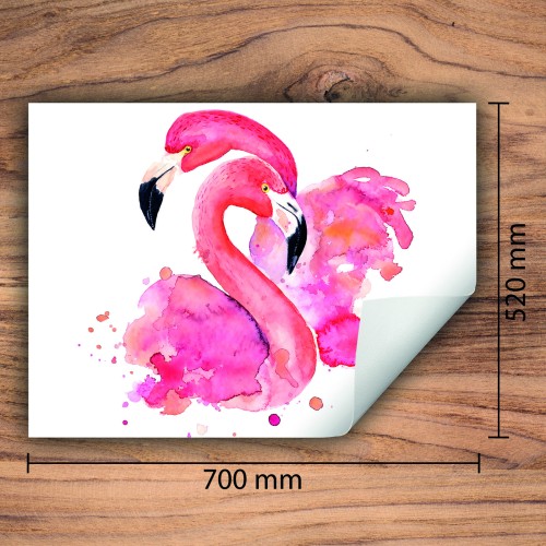 Mata ochronna na kuchenkę indukcyjną 70x52 cm - Mata antypoślizgowa na blat - Płyta ochronna zwijana - Dekoracja do kuchni - Więcej miejsca - Różowa flaming