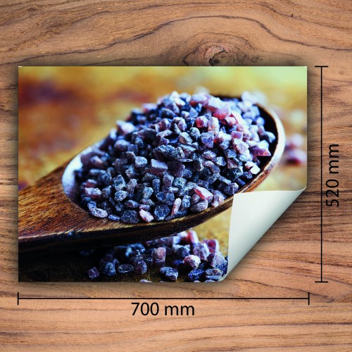 Mata ochronna na kuchenkę indukcyjną 70x52 cm - Mata antypoślizgowa na blat - Płyta ochronna zwijana - Dekoracja do kuchni - Więcej miejsca - Przyprawy Łyżka
