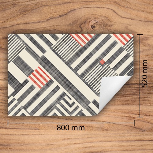 Mata ochronna na kuchenkę indukcyjną 80x52 cm - Mata antypoślizgowa na blat - Płyta ochronna zwijana - Dekoracja do kuchni - Więcej miejsca - Wzór
