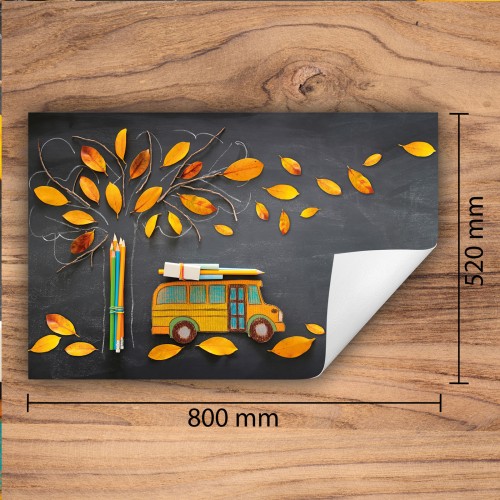 Mata ochronna na kuchenkę indukcyjną 80x52 cm - Mata antypoślizgowa na blat - Płyta ochronna zwijana - Dekoracja do kuchni - Więcej miejsca - Jesień