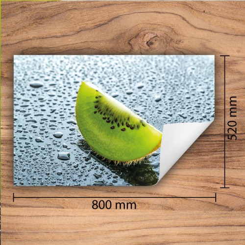 Mata ochronna na kuchenkę indukcyjną 80x52 cm - Mata antypoślizgowa na blat - Płyta ochronna zwijana - Dekoracja do kuchni - Więcej miejsca - Kiwi Zielona