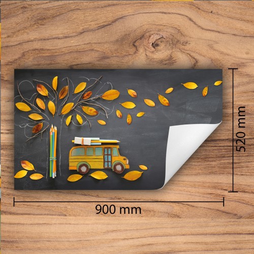 Mata ochronna na kuchenkę indukcyjną 90x52 cm - Mata antypoślizgowa na blat - Płyta ochronna zwijana - Dekoracja do kuchni - Więcej miejsca - Jesień