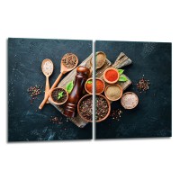 SZKLANA DESKA DO KROJENIA ZESTAW 2x40x52 50762