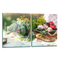 SZKLANA DESKA DO KROJENIA ZESTAW 2x40x52 50941