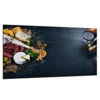 SZKLANA PŁYTA OCHRONNA NA KUCHENKĘ 90x52 100535