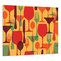 SZKLANA PŁYTA OCHRONNA DO KUCHNI 65x60
