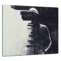 SZKLANA PŁYTA OCHRONNA DO KUCHNI 65x60