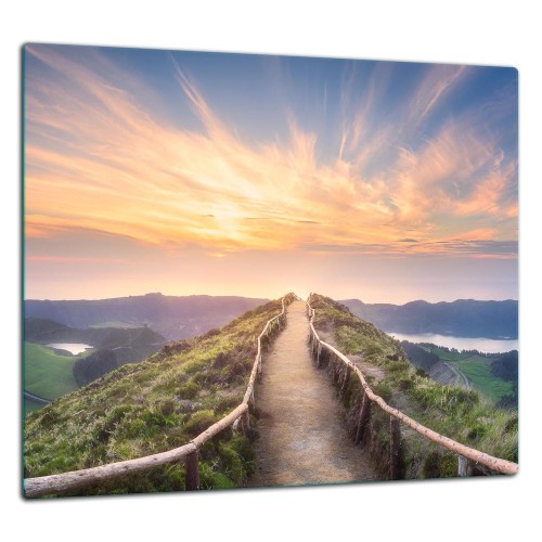 SZKLANA PŁYTA OCHRONNA DO KUCHNI 65x60