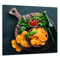 SZKLANA PŁYTA OCHRONNA DO KUCHNI 65x60
